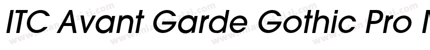 ITC Avant Garde Gothic Pro Medium字体转换